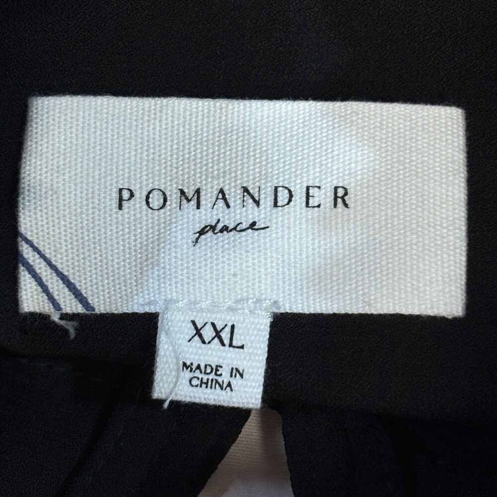 Pomander Place Women Selena Mini Dress Size XXL 2XL Black Puff Sleeve D116 -16 - Picture 11 of 16